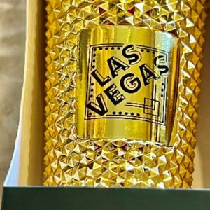 Starbucks Diamond Gold Studded Las Vegas Collection 2023 1oz Keychain New & Auth